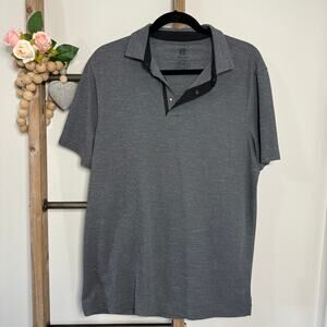 Champion 9 Mens Gray Short Sleeve Polo‎ Size Large